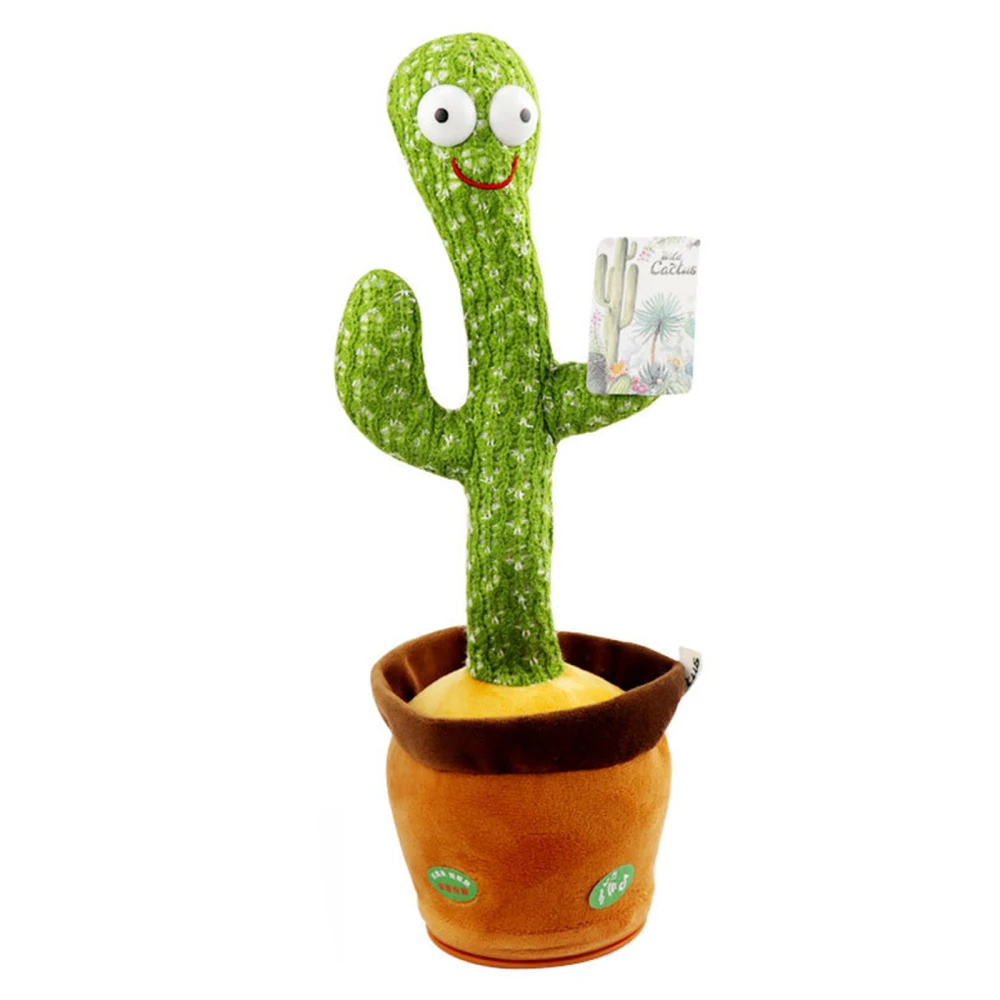 

Education Toys Lovely Big Eyes Ornament Cactus Dancingcactus' Sing With The Song Plush Early Childhood For Children Dancing Doll