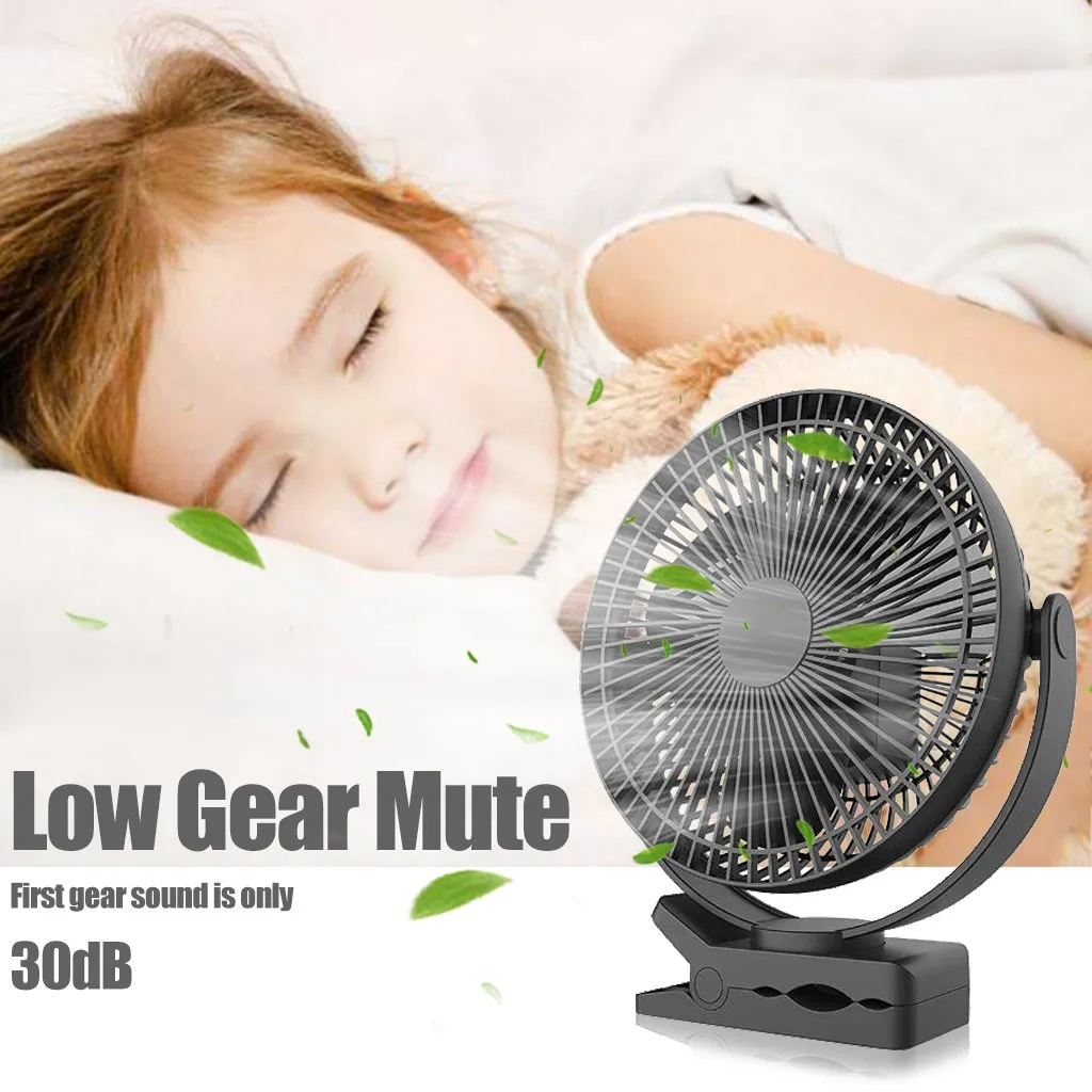 Вентилятор с низким зажимом дБ 5000 мАч на батарейках переносной вентилятор для