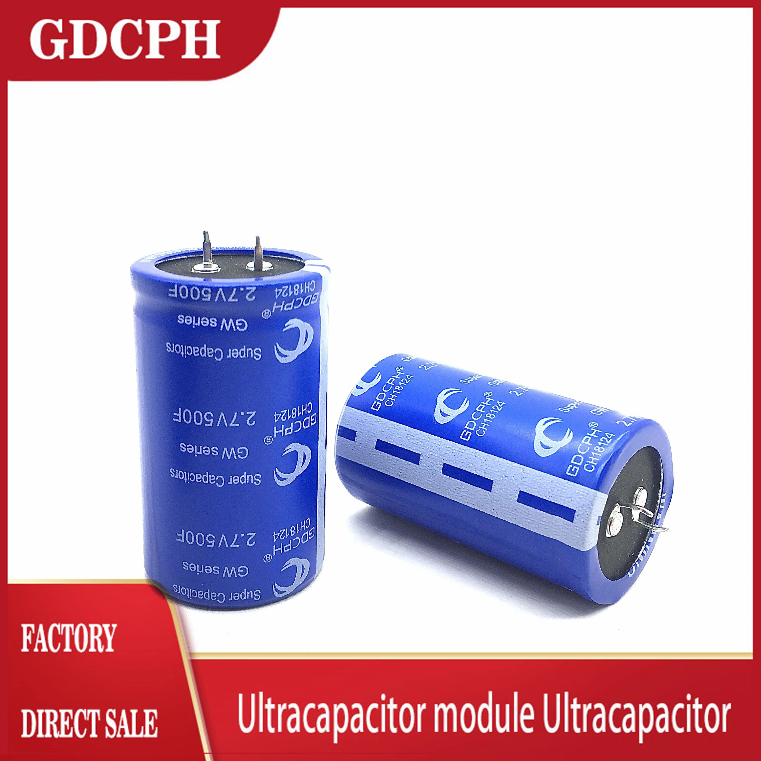 

diymore Farad Capacitor 2.7V 500F 35*60MM Super Capacitors Through Hole General Purpose 2.7V500F Capacitor Two Feet / Four Feet