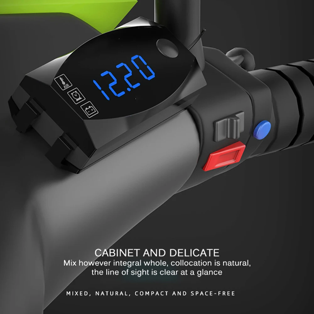 3 в 1 Мини цифровой вольтметр Амперметр часы термометр индикатор измерительный