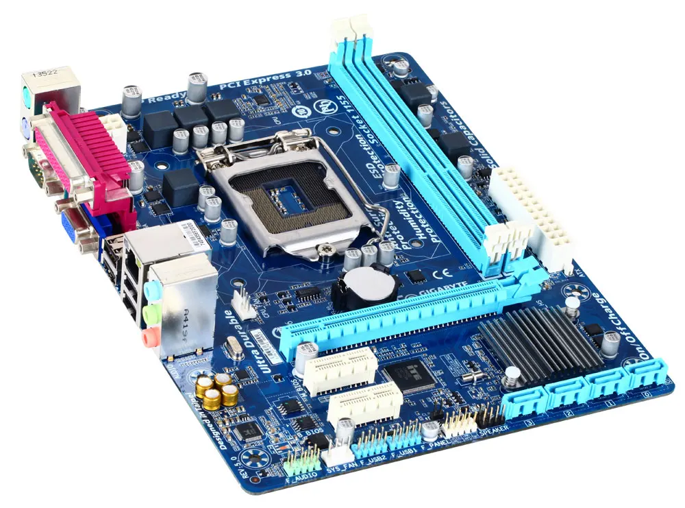 Компьютерная плата GIGABYTE используемая для настольных ПК с процессором Intel LGA1155 3 го