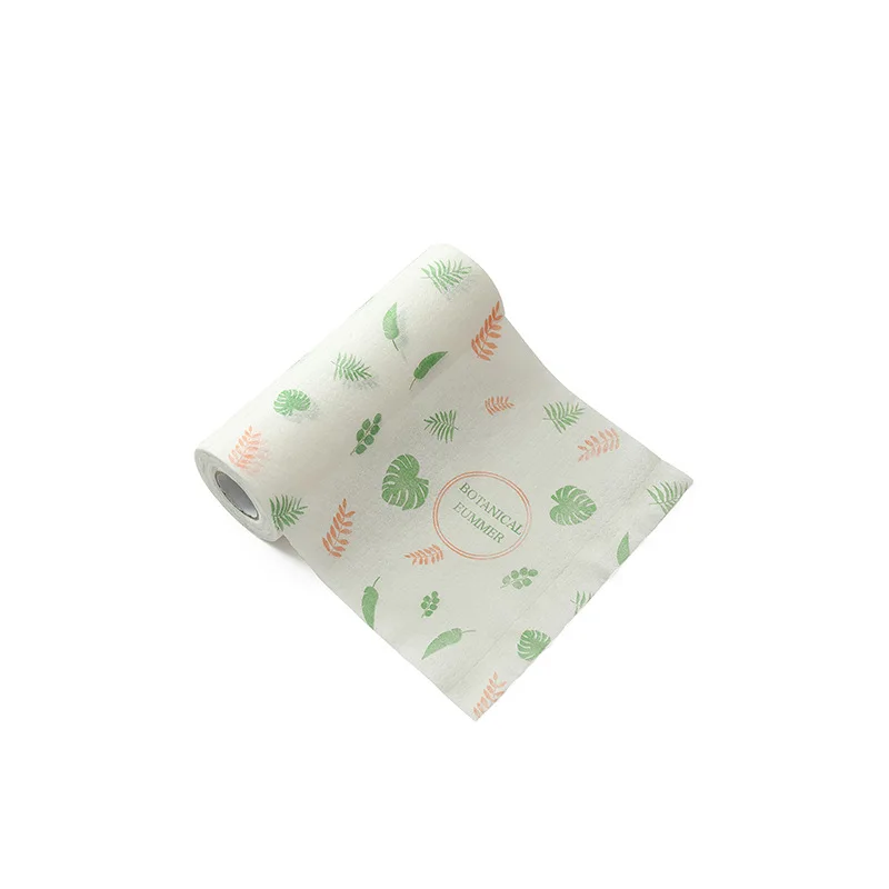 

50PCS/Roll Lazy Rag Disposable Cleaning Cloth Non-woven Wet Dry Dish Cloth Absorbent Paper Towel Kitchen Cleaning Cloth Rags