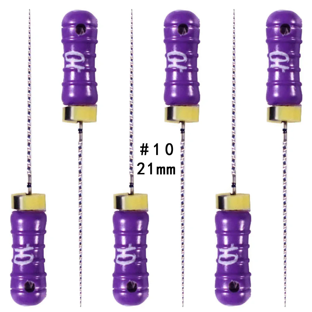 Дентальный инструмент Endo C+ Files Hand Root Canal для проведения эндодонтических процедур, 6 штук в упаковке, хорошее качество, размер 21/25 мм.