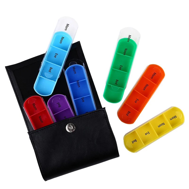 

Weekly 7 Days 28 Squares Travel Pill Case Tablet Pill Box Holder Medicine Storage Organizer Container Case Wallet Medicine Box