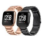 Ремешок из нержавеющей стали для Fitbit VersaLiteVersa2, Смарт-часы, ремешок для замены 316L, металлический браслет, Fitbit Versa 2 band