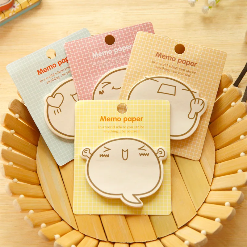 

20sheets Creative Cartoon Stationery Expression Inspirational N Times To Stick Cute Post-it Notes Notepad Students Memo Paper