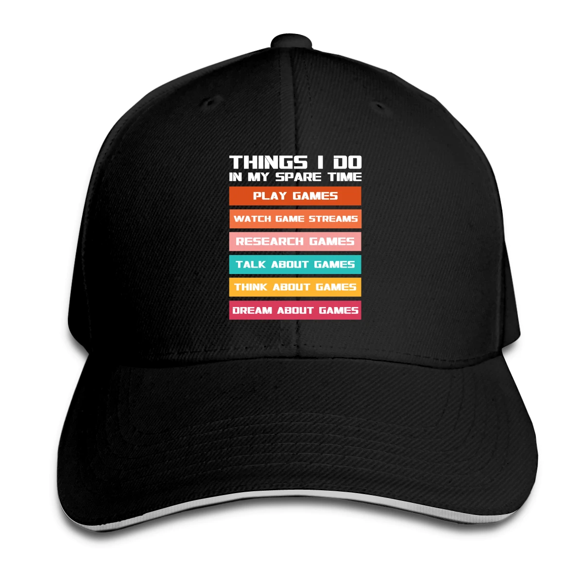 

Things I Do In My Spare Time Hat Baseball Cap for Men Women Fashion Adjustable Sun Hat