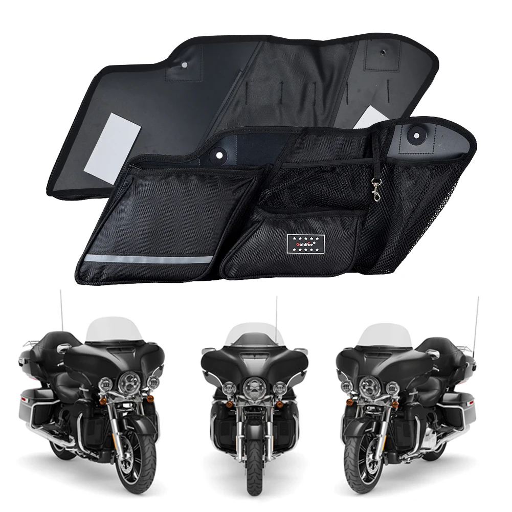 Motorcycle Saddlebags Side Organizer for Touring Road King Road Glide Electra Glide 2014-2022