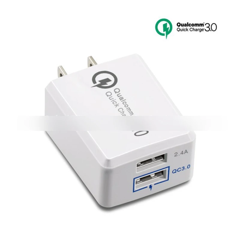 Быстрая зарядка QC3.0 адаптер для смартфона планшета двойной USB быстрая зарядное