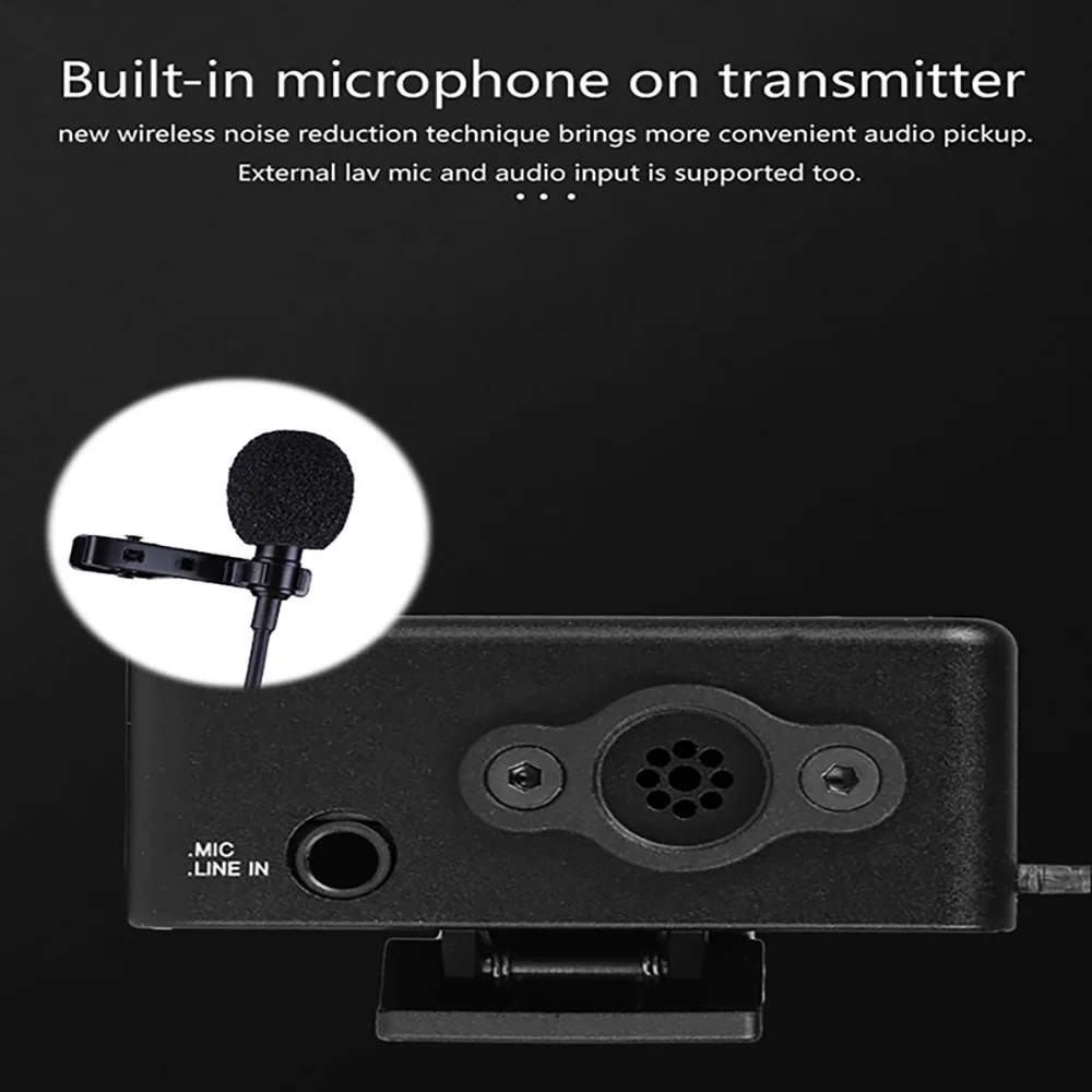 Ulanzi FD FM50 беспроводной микрофон с экраном дисплея 100 м стабильный UHF петличный
