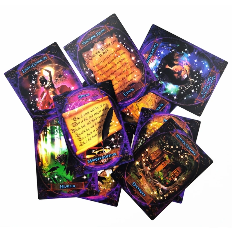 Best Sell Oracle Tarot Cards Witches Wisdom Card Board Deck Games Playing For Party Game Drop Shipping | Спорт и развлечения