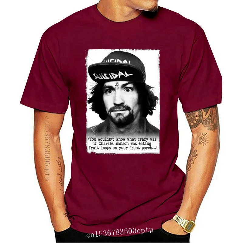 

Men T shirt Suicidal Tendencies Charlie Charles Manson + Coolie (S-3XL) funny t-shirt novelty tshirt women