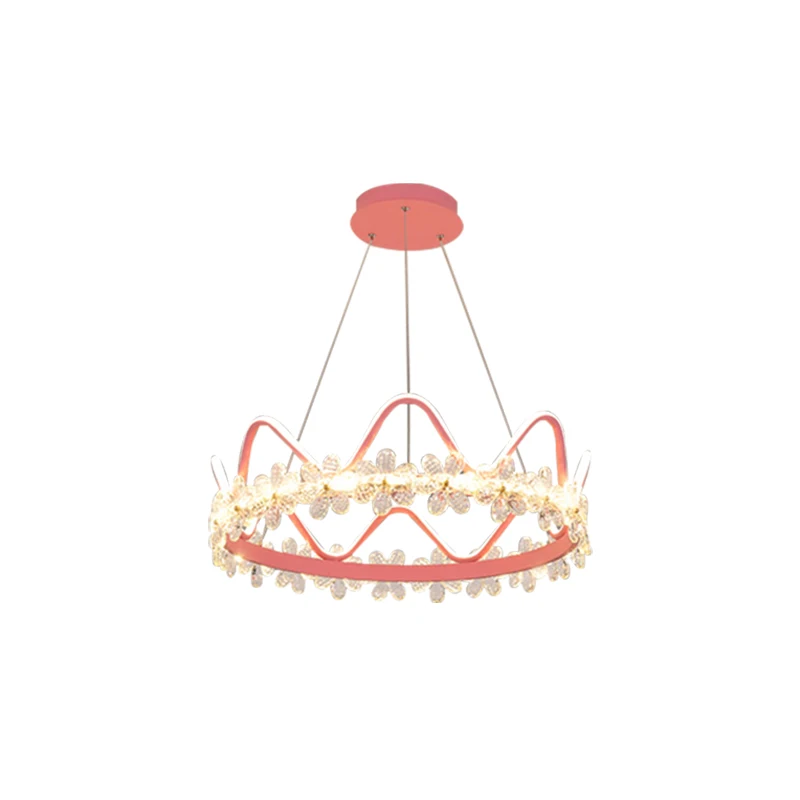 

Crown Crystal Chandelier Living Room Affordable Luxury Creative Bedroom Simple Led Romantic and Cozy Princess Room Art Dining-Ro