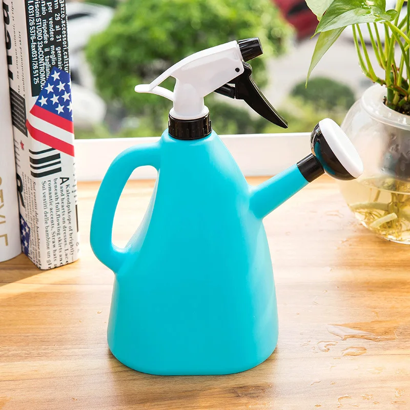 

1000ML Plastic Watering Can Indoor Garden Plants Manual Pressure Spray Gardening Watering Can for Flowers Adjustable Sprayer
