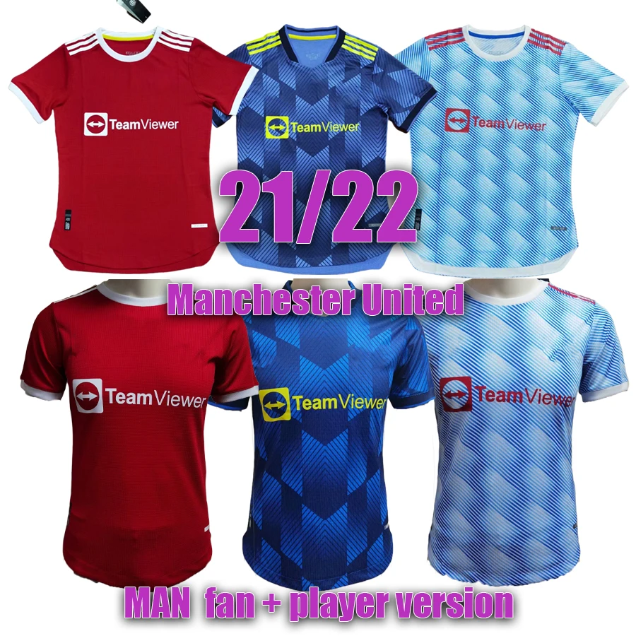 

2021 2022 Manchester POGBA HUMANRACE B.FERNANDES UNITED RASHFORD United Soccer Football Jerseys Shirt 21 22 man Player Version