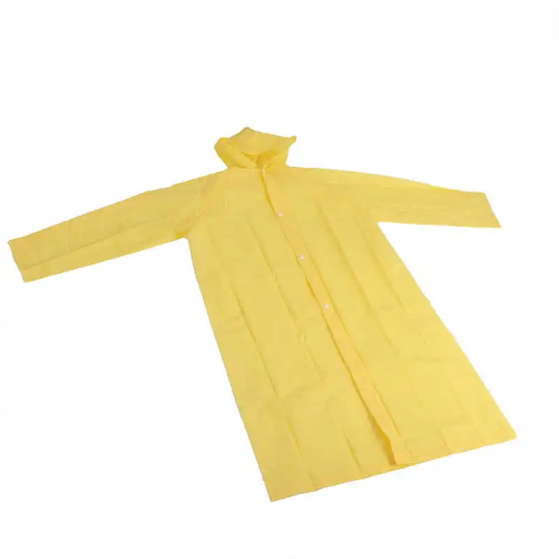 Водонепроницаемый плащи костюм желтый дождевик с капюшоном легкий чрезвычайная