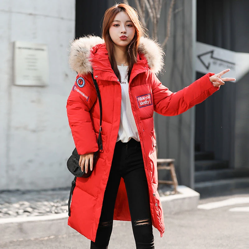 Женское пальто 2019 парка женские зимние длинные хлопковые повседневные меховые