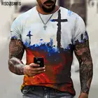 Дизайнерская Новая дизайнерская модная мужская футболка в стиле ретро с рисунком кокосового Креста и граффити