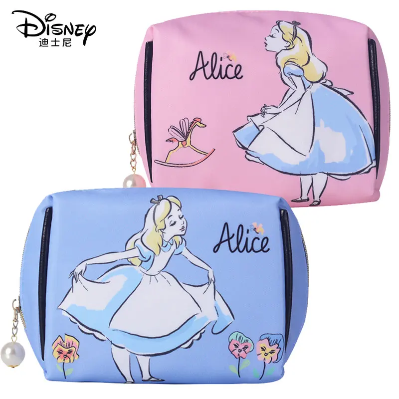 Сумка для косметики Disney Alice клатч девушек косметичка вместительная портативная