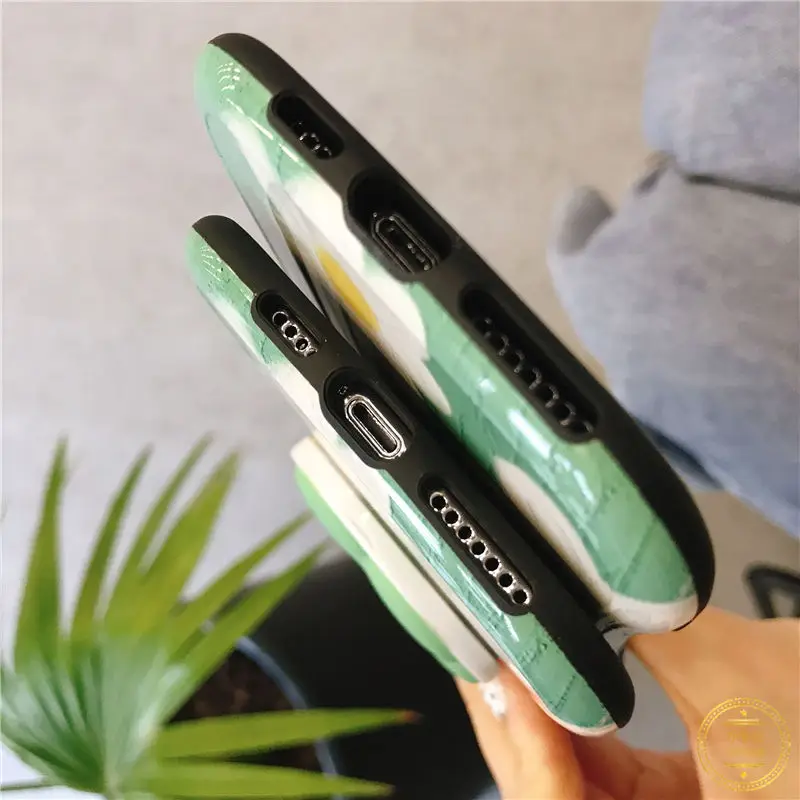 

3D Cute Flower Makeup Mirror Holder Phone Case For iPhone SE 2020 11 Pro XR XS Max X 7 8 Plus Soft TPU Stand Cover Coque Fundas