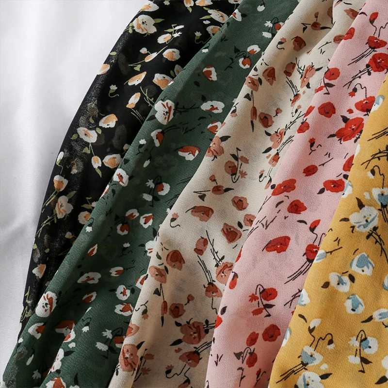 New 2020 Women chiffon blouse sweet floral print sexy ruched blouses short design long sleeve square collar shirt female | Женская