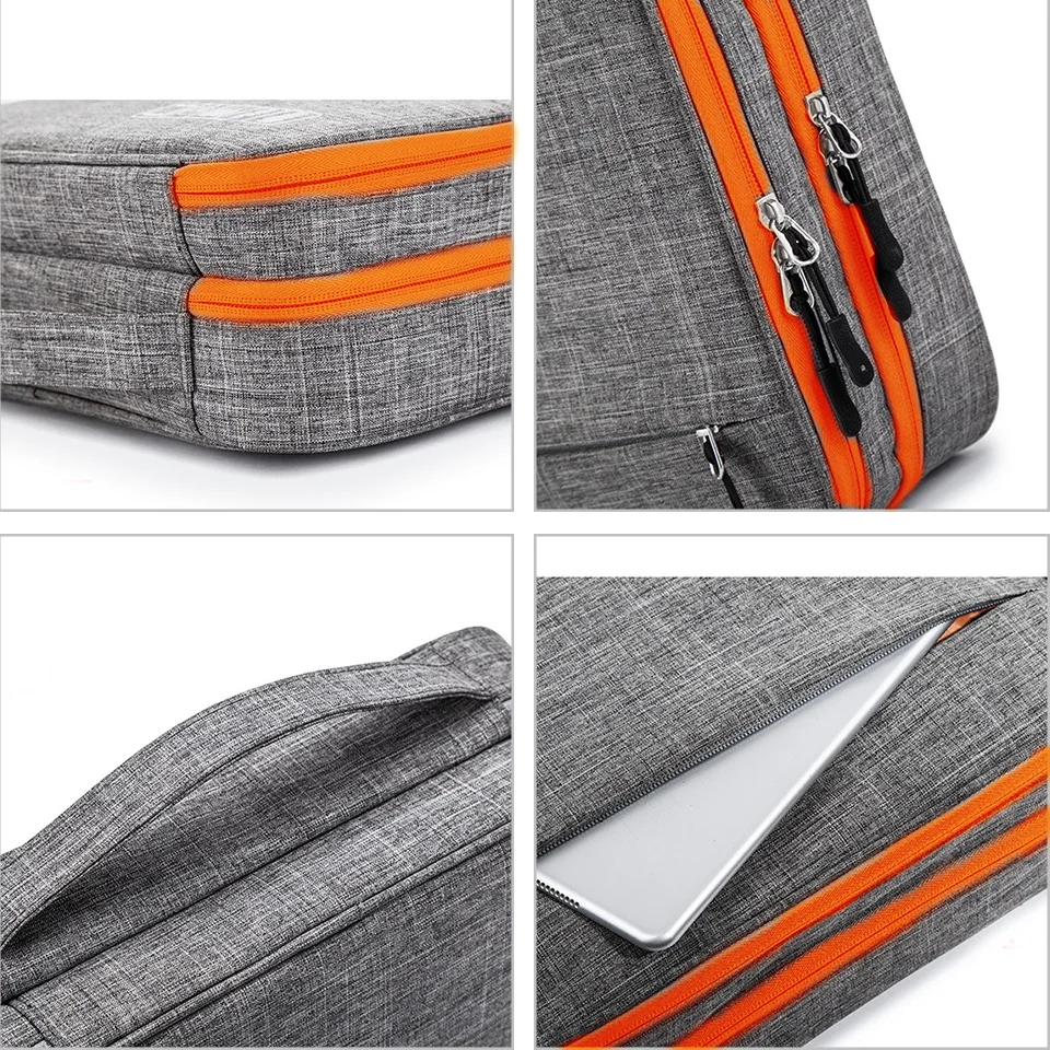 

Double Layer Electronic Accessories Storage Bag Separate Room&Detach Strips Portable Organizer Case for iPad,Hard Drives,Cables