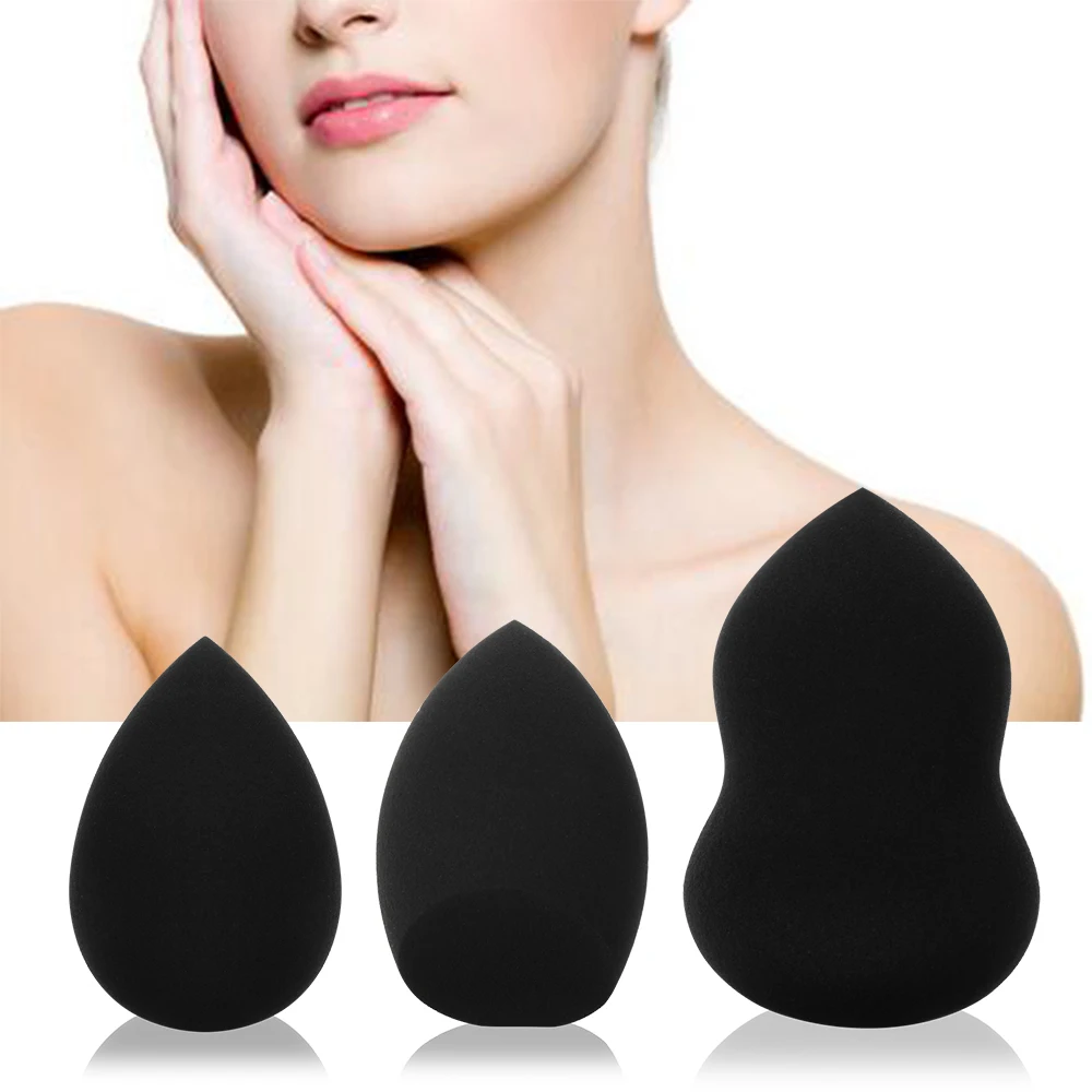 1 шт. Черный Многофункциональный Уход за кожей лица макияж спонж пуховка для