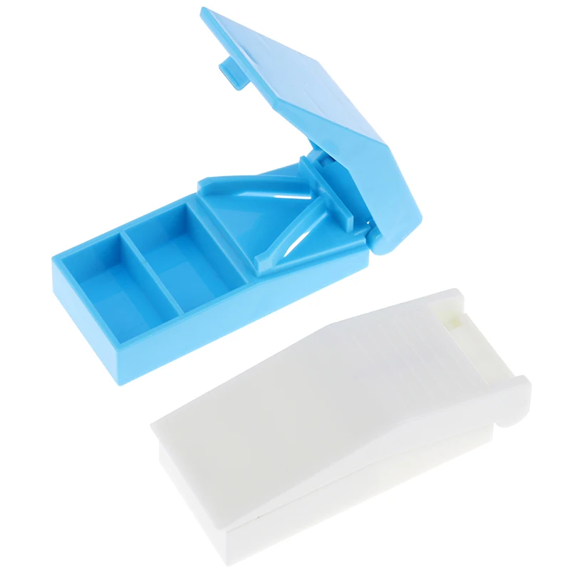 

Делитель таблеток для хранения разделительная Коробка Чехол Медицина держатель нож для разрезания таблеток сплиттер дробилка личная гиги...