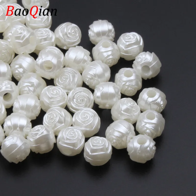 100 шт. бусины с имитацией жемчуга 9 мм | Украшения и аксессуары