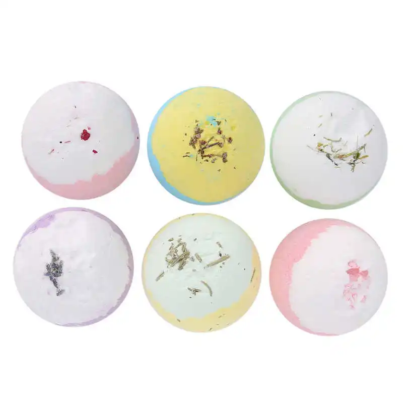 

Gift Baskets Bath Bombs Plant Extract Bath Salt Ball Essential Oil Moisturizing Bubble Bath Soap 110g x Spa Bath Bomb Ball