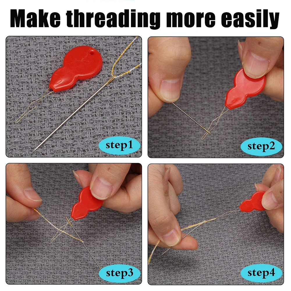 140Pcs Sewing Tools Set Wrist Pin Cushion Ball Head Pins Hand Needles &amp Threaders Seam Ripper Thimble Soft Tape Measure - купить по