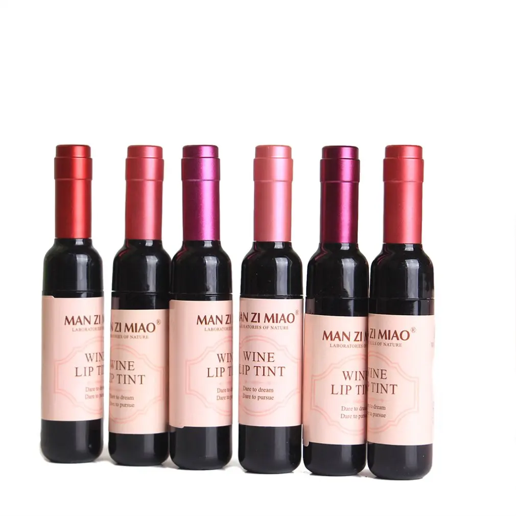 Красное вино жидкость для губ 24 штук в штучной упаковке стойкий увлажняющий