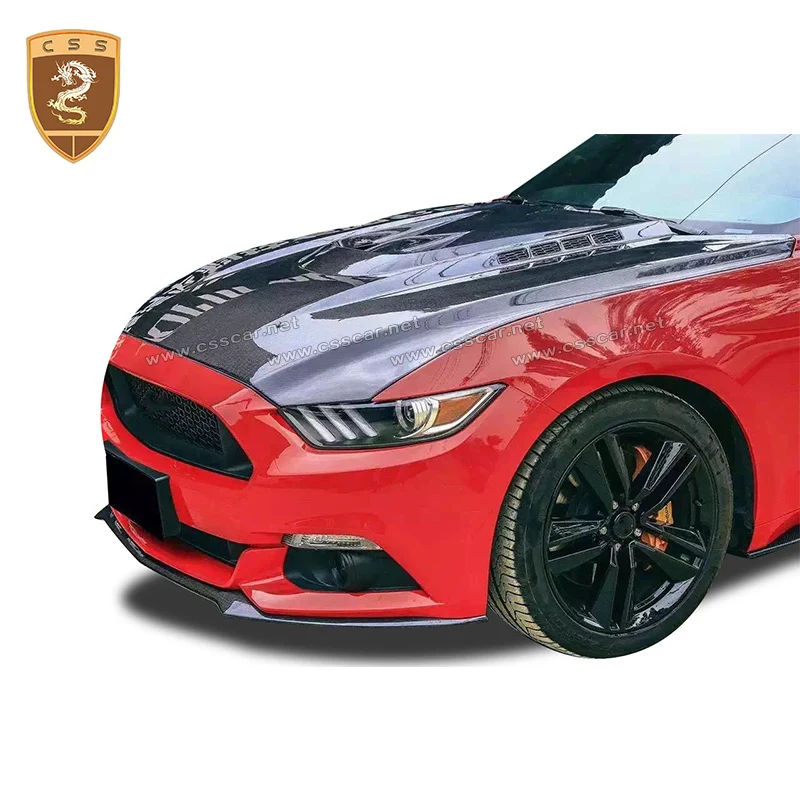 Накладки на двигатель Mustang из углеродного волокна для передних и моделей 2015