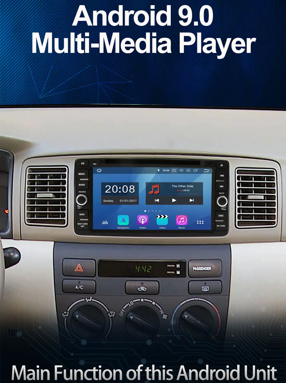 5 USB порт PX6/Восьмиядерный Android 9,0 автомобильный DVD для Toyota Kluger Allion Celica Yaris 2009 Alphard Land Cruiser 100 4500 Автомагнитола