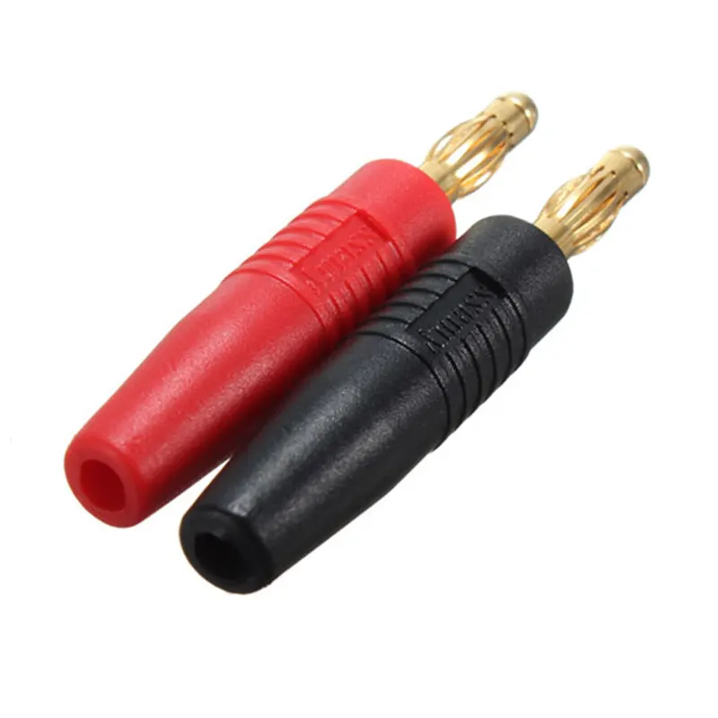 4 шт Новые мм вилки Позолоченные музыкальные спикер кабель провода Pin банан