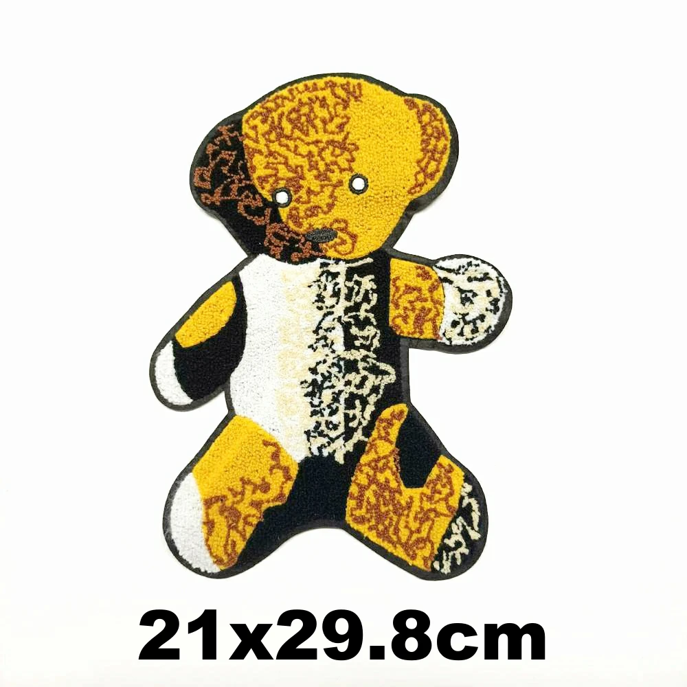 

Garment accessory large embroidery big bear cartoon patches for clothing PA-3416
