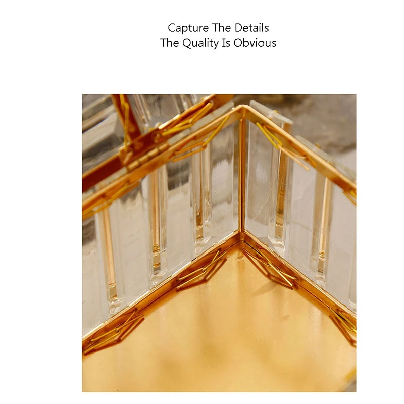 

Tissue Box Crystal Glass Luxury Container Desktop Storage Decoration Paper Towel Case Napkin Tray for Home Hotel