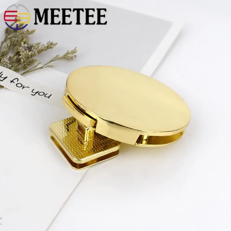

2pcs Women Bag Metal Buckle Handbag Twist Turn Lock Snap Bag Clasp Closure Invisible Lock DIY Craft Hardware Accessories