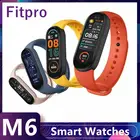 Смарт-часы M6, с цветным экраном, мониторинг сна, пульсометр, фитнес-трекер, Bluetooth-совместимость, 4,0 спортивные Смарт-часы