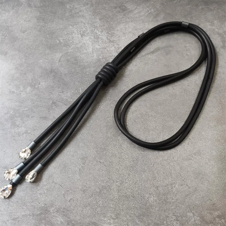 Новые модные серые длинные ожерелья с кисточками ожерелье на свитер ювелирные