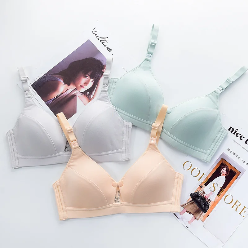 Sujetador De Lactancia con hebilla frontal para mujeres embarazadas, ropa interior para amamantar, sost&eacute;n De maternidad para amamantar-3