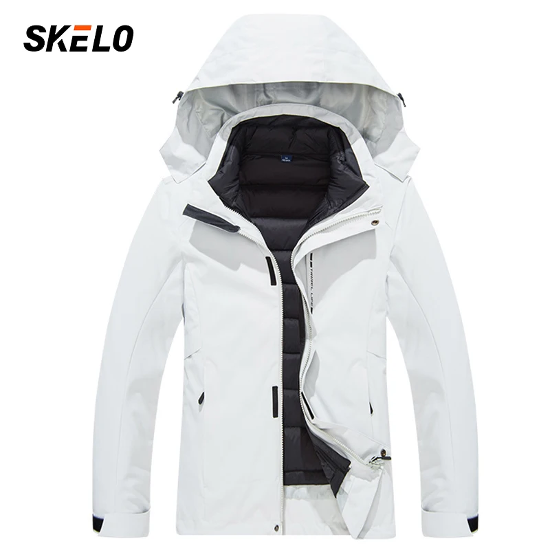 2020 женское 3 в 1 Soft Shell куртка Водонепроницаемый Лыжная ветрозащитная зимнее