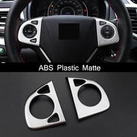 abs matte for honda crv cr v accessories 2012 2013 2014 2015 2016 steering wheel cover trim shiny sticker decoration 2pcs