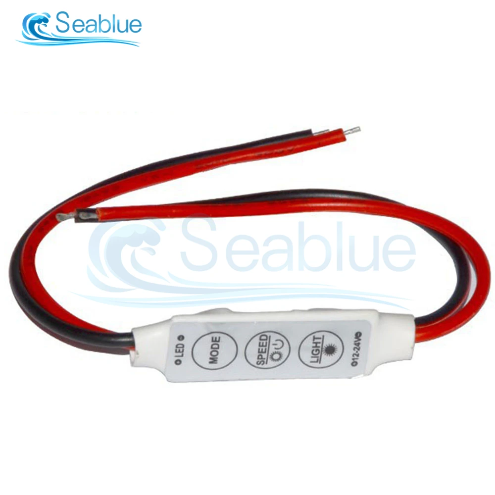 5Pcs/lot DC 12V 3 keys Single Color Dimmer LED Controller Brightness Switch For 5050 3528 5630 Led Strip Lamps Lighting | Лампы и