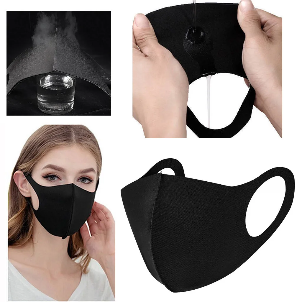 3 шт. вечерние декоративные однотонные черные розовые маски для лица взрослых