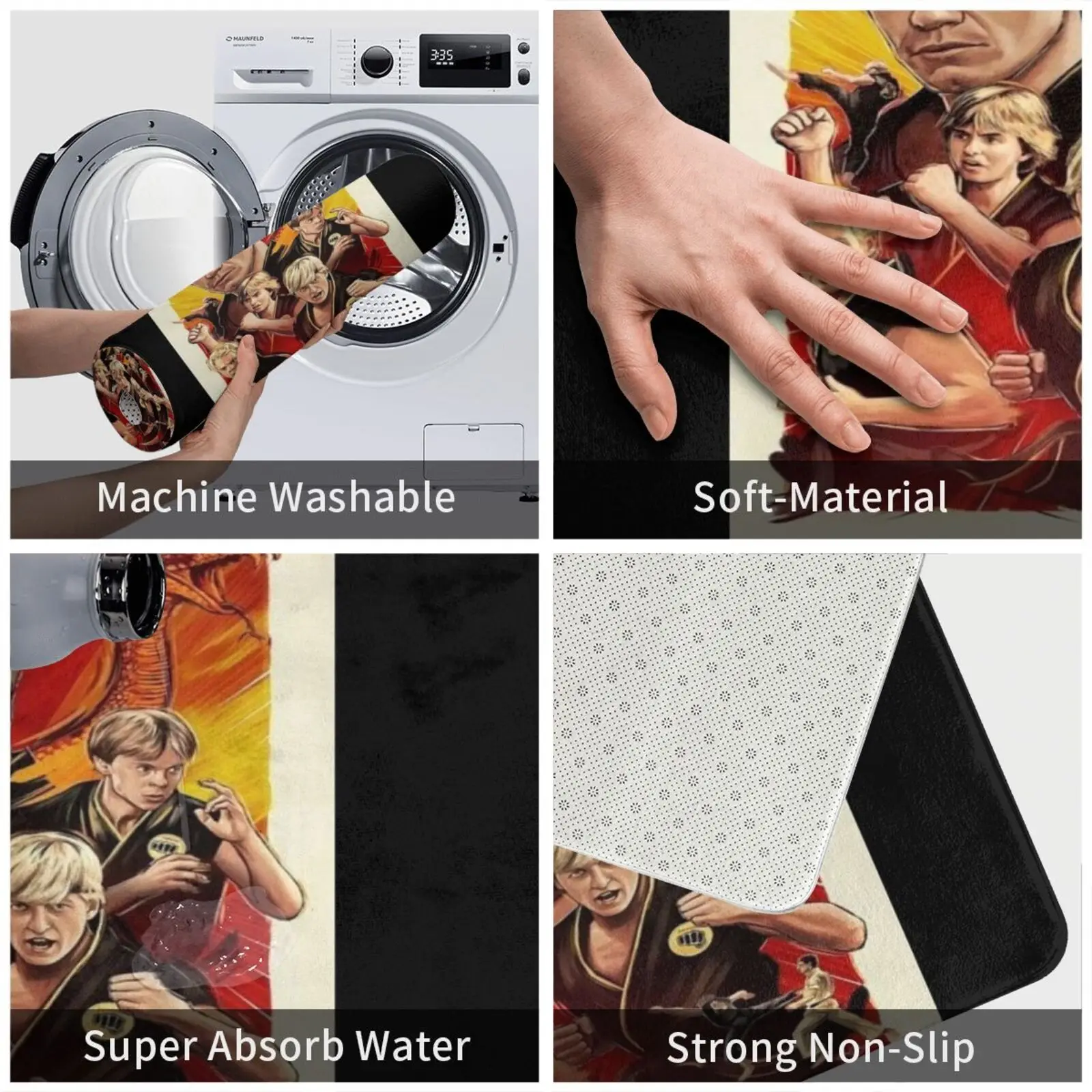 80s боевые искусства кино коврик подушка мягкий карате Кобра Кай доджо каратэ