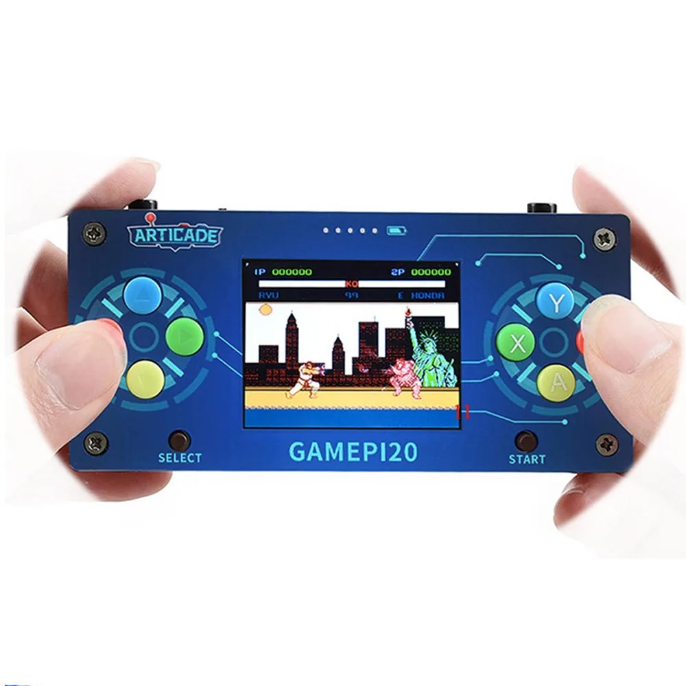 DIY портативная игровая консоль с Raspberry Pi Zero Wh 2,0 дюймовый экран Gamepi20 игровой плеер портативные игровые консоли
