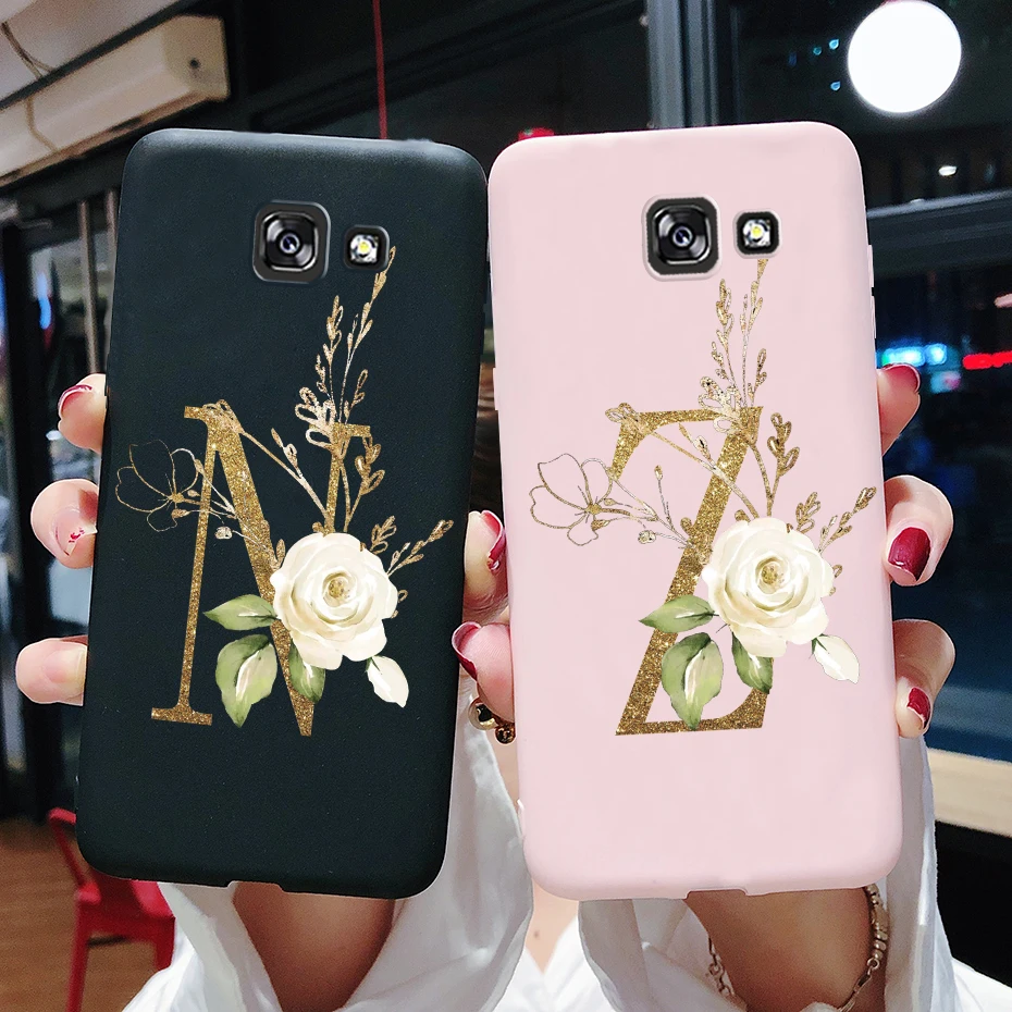 Чехол для Samsung Galaxy A7 2017 чехол A720 с цветочными буквами мягкая защитная задняя
