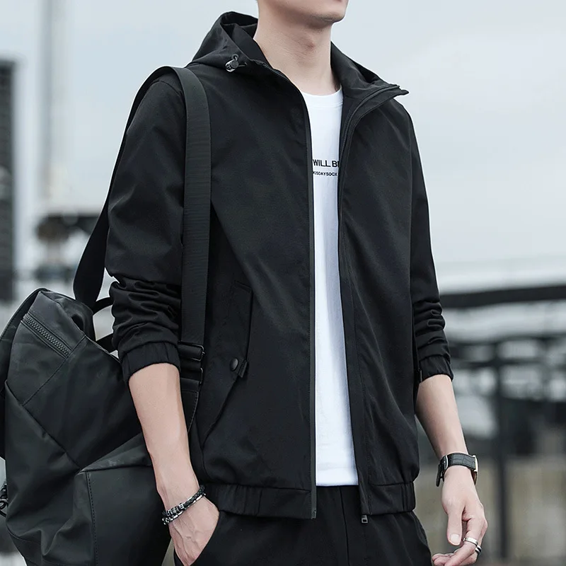 

Handsome men's jacket 2021 new spring and autumn Korean version of the trend of casual jackets tide brand clothes men's students