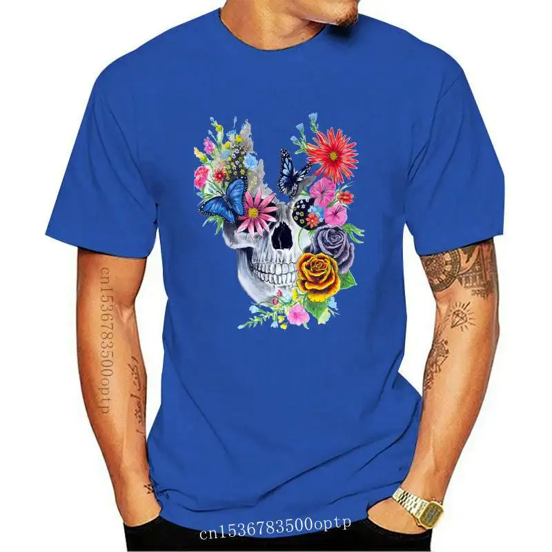 

New T-shirts Women Skull Floral Cartoon Fashion 90s Style Spring Summer Tshirt Top Lady Graphic Female Print Clothes Tee T-Shirt